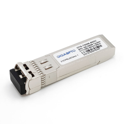 Melodische 50GHz C-Band SFP+ SMF des Schrittes 10G DWDM Transceiver 80km 1563.86nm-1528.77nm LC DOM