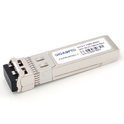 Kanalbaugruppe ZW SFP+ der Faser-8GFC Transceiver 80km 1550nm EML SMF LC DOM