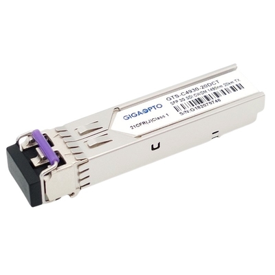 Video-SFP einzelner Übermittler MSA 1270nm-1610nm 20km SMF LC DDM 3Gbps DVI Transceiver-CWDM