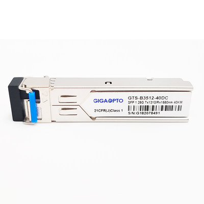 1000BASE-BX 1.25G BIDI SFP TX1310nm/RX1550nm 40km SMF LC DOM Transceiver Modul