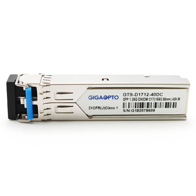 Transceiver-Modul 1.25G SFP 100GHz 1000BASE-DWDM C17~C61 40km DOM Duplex LC SMF