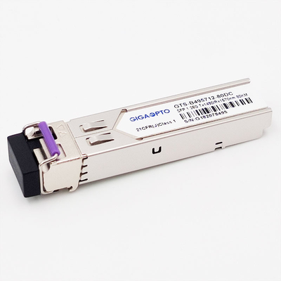 1.25G BiDi SFP 1000BASE-BX TX1490nm/RX1570nm 80km SMF DOM LC Transceiver Modul