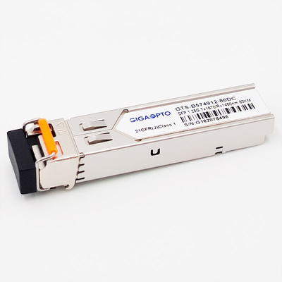 1000BASE-BX 1.25G BiDi SFP Transceiver Modul TX1570nm/RX1490nm 80km LC SMF DOM