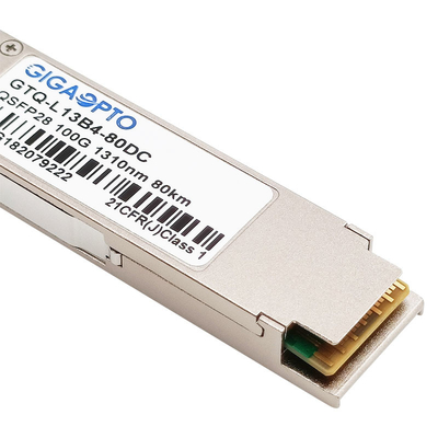 Optisches Transceiver-Modul 100GBASE ZR4 QSFP28 80km 1310nm DOM Duplex LC SMF