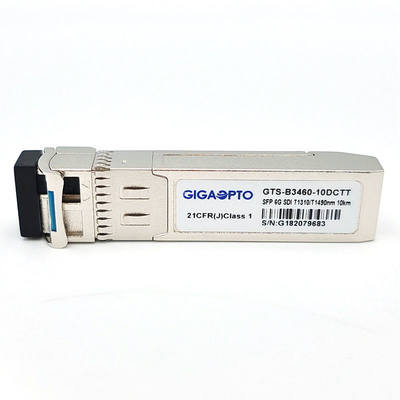 Doppelsenderbaugruppen 6G SDI SMPTE SFP TX1310nm TX1490nm 10km SMF BIDI LC NICHT-MSA
