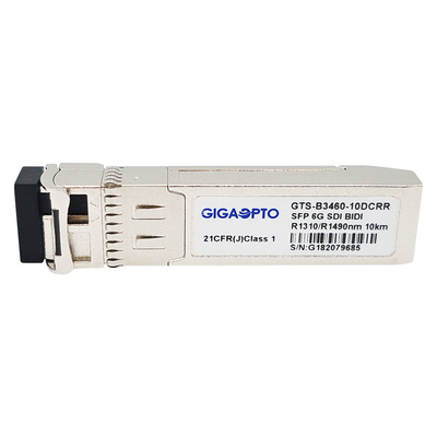 6G SDI SMPTE SFP RX1310nm RX1490nm Doppelempfängerbaustein PIN 10km SMF BIDI LC NICHT-MSA