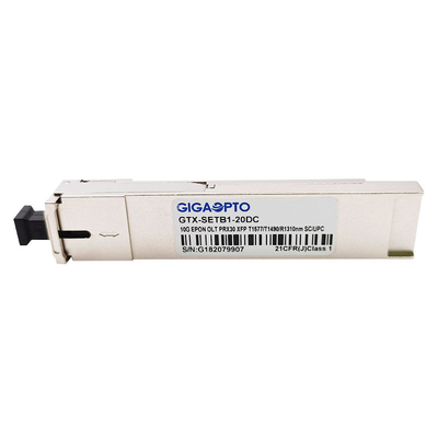 Asymetrische EPON XFP Modul 1.25G OLT Inspektion 20km 1310nm PRX30 XFP T1577nm 10.3G T1490nm 1.25G