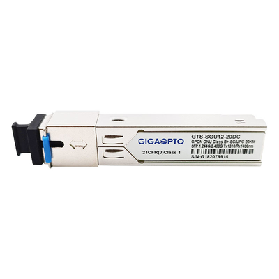 Transceiver TX1.244G/RX2.488G 1310nm TX 1490nm RX ONU Ontario-Klassen-B+ GPON SFP Sc UPC 20km DDM