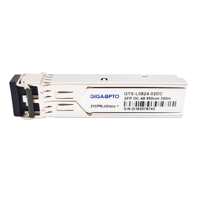 2.5Gbps SFP OC-48/STM-16 SR-0 850nm 300m MMF Duplex-LC DOM Transceiver Module