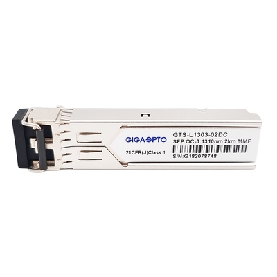 OC-3/STM-1 SR-0 155Mbps 1310nm MMF 2km SFP Transceiver-Modul-Duplex LC DOM