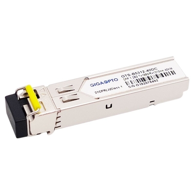 Transceiver TX1550nm SFP 1.25G 1310nm 40km LC SMF 1000BASE BX 1.25G BiDi SFP DOM-Modul