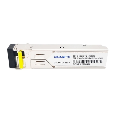 Transceiver TX1550nm SFP 1.25G 1310nm 40km LC SMF 1000BASE BX 1.25G BiDi SFP DOM-Modul
