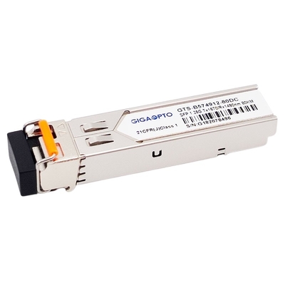 Transceiver TX1570nm RX1490nm 80km LC SMF 1000BASE BX 1.25G BiDi SFP DOM