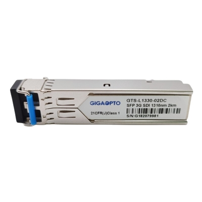 Transceiver-Module 3G SDI SMPTE SFP 1310nm 2km SMF betreiben LC DOM MSAs Pinout mit pathologischen Videomustern