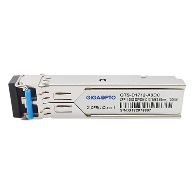 Transceiver 100km 1.25Gbps 1000BASE DWDM SFP optische C17 C61 100GHz DOM SMF LC