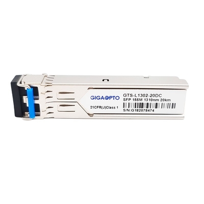Optischer Transceiver 20km SMF Duplex-LC DOM Tx 1310nm Rx 1550nm 100BASE LX 155Mbps SFP