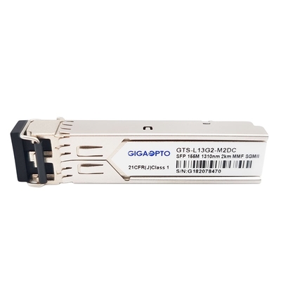 Häfen 100BASE FX SGMII SFP Transceiver-1310nm MMF 2km LC DOM Module For Gigabit Ethernet SFP