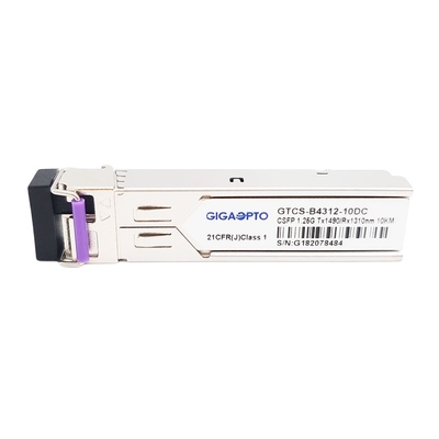 2 optisches Modul des Kanal-1000BASE BX BiDi SFP des Transceiver-TX1490nm RX1310nm 10km SMF LC