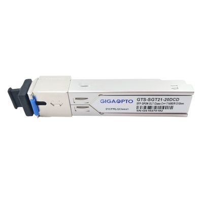 20KM OLT GPON SFP Transceiver-Klasse C++ 1490nm TX 1310nm RX Sc UPC DDM