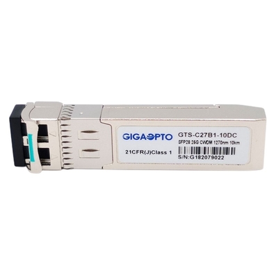 25GBase LR SFP28 optisches Monomode- LC SFP des Transceiver-Ethernet-CWDM SFP28 1270~1370nm 10km