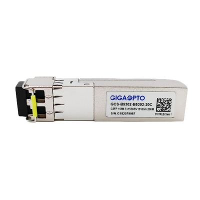 bidirektionale optische Transceiver TX1550nm RX1310nm LC 20km Vertrag 100Mbps SFPs VERDOPPELUNGDOM