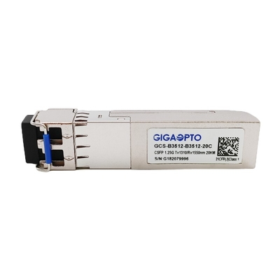 Doppel-Transceiver-Modul LX 1310nm TX 1550 Nanometer RX SMF 20km 1G BIDI CSFP