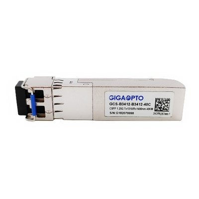 Zweikanal-BIDI CSFP Transceiver-Modul TX1310nm RX1490nm SMF 40km 1.244G