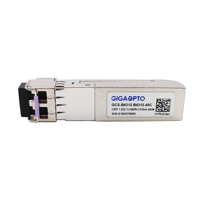 Zweikanal-BIDI CSFP Transceiver-Modul TX1490nm RX1310nm SMF 40km 1.244G