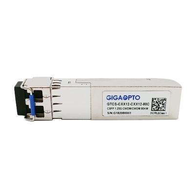 1000BASE CWDM CSFP verdoppeln Inspektions-Transceiver LC DOM C47 BIDI 80km TX C51 RX