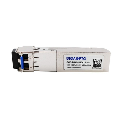 2.5Gbps CSFP verdoppeln DOM LC Transceiver BIDI 20km TX1310 RX1490