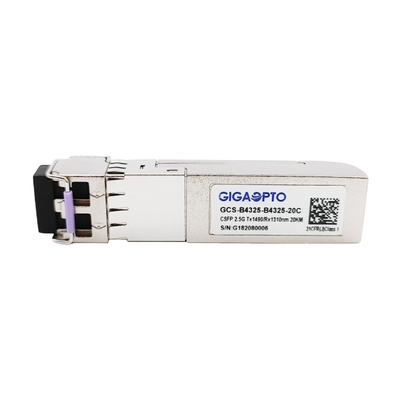 2 Faser 2.488Gbps CSFP BIDI Inspektions-Transceiver 20km TX1490 RX1310 LC DOM
