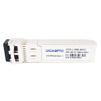 Kanalbaugruppe ZW SFP+ der Faser-8GFC Transceiver 80km 1550nm EML SMF LC DOM