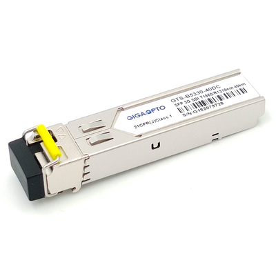 Übermittler-Empfängerbaustein 3Gbps MSA SMPTE SFP BiDi TX1550nm RX1310nm 40km für SD/HD/3G-SDI LC SMF DDM