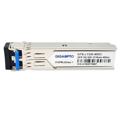 Transceiver 1310nm 40KM DFB PIN Optical Transmitter Receiver Modules Doppel-LC MSAs 3G Sd HD 3G SDI SFP DOM