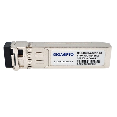 Nicht empfängerbaustein MSAs Pinout 12G SDI SMPTE SFP 1270nm-RX1/1330nm-RX2 10km BiDi Doppellc DOM