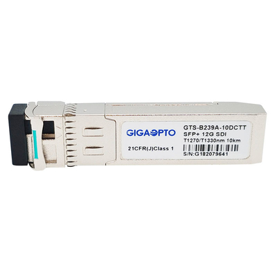 Sender-Verdoppelungmodul 12G SDI SFP+ BiDi Video-SFP optische Transceiver-1270nm TX1 1330nm TX2