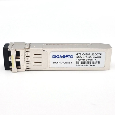 Video-SFP Transceiver-einzelner optischer Digital-Diagnoseübermittler 20km LC 12Gb/S CWDM 1270 1450nm