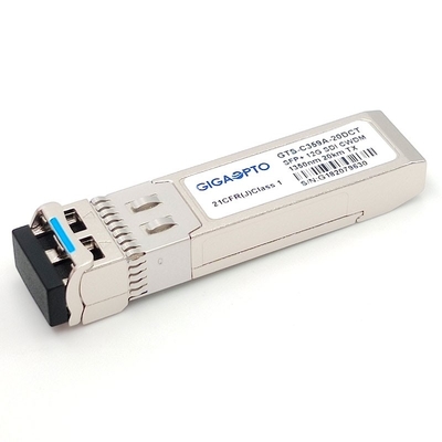 Übermittler 20KM LC 12G SDI CWDM Übermittler-SFP+ Tx 1270~1450nm DFB DOM MSA Pinout