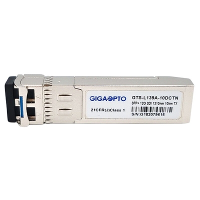 einzelner Übermittler 1310nm 12Gbps 10km Video-SFP-Transceiver-Modul nicht MSA Pinout LC SMF DOM