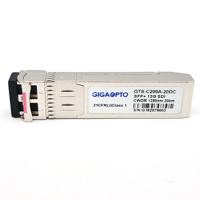 Videoglasduplex-LC Einmodenfaser MSA 12G SDI CWDM Digital transceiver-1270~1450nm 20KM