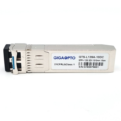 12G SDI SMPTE Transceiver-Modul HD/SD-SDI des Video-pathologisches Muster-1310nm 10km DDM SFP+ LC SMF MSA