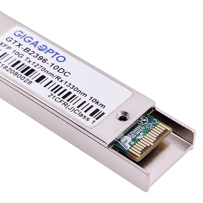 10GBASE-BX XFP bidirektionaler optischer Transceiver 1270nm/1330nm 10km LC DOM