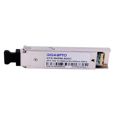 10Gbps ZR Verdrahtungshandbuchs XFP bidirektionale Faser-Transceiver-Modul 1490nm 1550nm 80km DOM