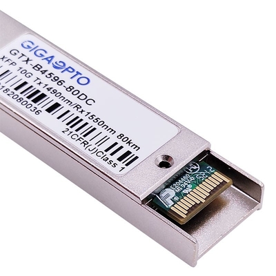 10Gbps ZR Verdrahtungshandbuchs XFP bidirektionale Faser-Transceiver-Modul 1490nm 1550nm 80km DOM