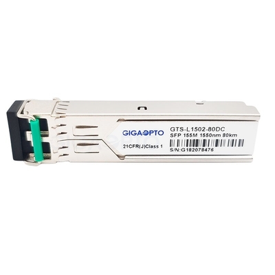Transceiver 155Mbps 80km LC DOM 1550nm Cisco SFP für SMF GLC-FE-100ZX