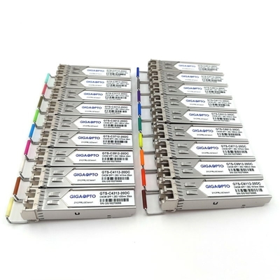 1270-1610nm 1000BASE-CWDM SFP Transceiver SMF 20km für Cisco CWDM-SFP-xxxx-20