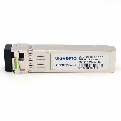 Transceiver-Modul DOM SFP28 25GBASE TX-1330nm RX-1270nm 10km Simplex-LC SMF optische