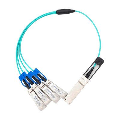 100G QSFP28 zu aktivem Lichtleiterkabel AOC 4x25G SFP28 für Cisco QSFP-4SFP25G-AOC