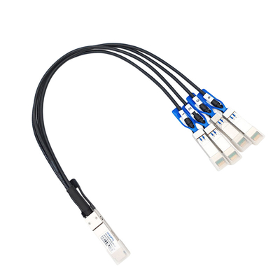 100G QSFP28 Befestigungs-Kupfer-Kabel 4x25G SFP28 zum direkten für Cisco QSFP-4SFP25G-CU